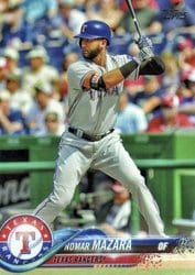 2018 Topps Base Set Nomar Mazara #133 card