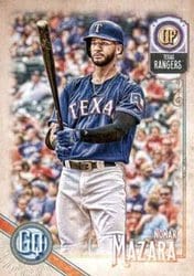 2018 Topps Gypsy Queen Base Set Nomar Mazara #294 card