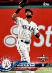 2018 Topps Opening Day Base Set Nomar Mazara #104 card