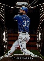 2019 Panini Prizm Base Set Nomar Mazara #24 card