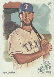 2019 Topps Allen & Ginter Base Set Nomar Mazara #252 card