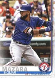 2019 Topps Base Set Nomar Mazara #354 card
