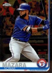2019 Topps Chrome Base Set Nomar Mazara #26 card
