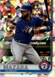 2019 Topps Chrome Sapphire Edition Base Set Nomar Mazara #354 card