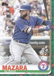 2019 Topps Holiday Base Set Nomar Mazara #HW130 card