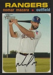 2020 Topps Heritage Base Set Nomar Mazara #306 card