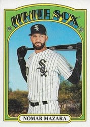 2021 Topps Heritage Base Set Nomar Mazara #202 card
