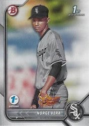 2022 Bowman 1st Edition Base Set Norge Vera #BPPF-100 card