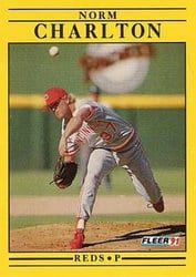 1991 Fleer Base Set Norm Charlton #60 card