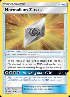 Unified Minds Normalium Z: Tackle #203 card