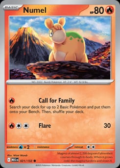 Mega Evolution Numel #21 card