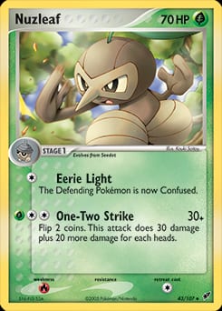 Deoxys Nuzleaf #43 card