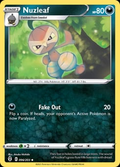 Evolving Skies Nuzleaf #96 card