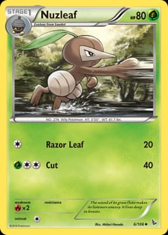 Flashfire Nuzleaf #6 card