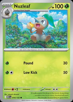 Mega Evolution Nuzleaf #14 card