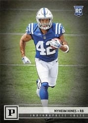 2018 Panini Base Set Nyheim Hines #381 card