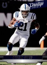 2019 Panini Prestige Base Set Nyheim Hines #48 card