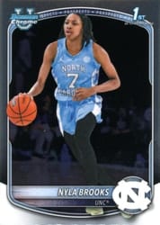 2025-26 Bowman Chrome Prospects Nyla Brooks #BCP-63 card
