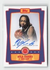 2025 Topps Chrome McDonald's All American Event Autographs Nyla Brooks #EA-NBR card