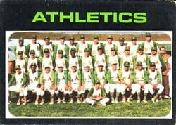 1971 Topps Base Set Oakland Athletics #624 card