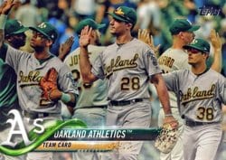 2018 Topps Base Set Oakland Athletics #580 card