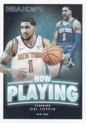 2020-21 Hoops Now Playing Obi Toppin #SS-19 card
