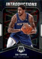 2020-21 Panini Mosaic Introductions Obi Toppin #6 card