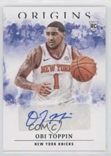 2020-21 Panini Origins Rookie Autographs Obi Toppin #RA-TOP card