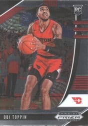 2020 Panini Prizm Draft Picks Base Set Obi Toppin #47 card