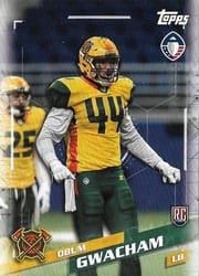 2019 Topps AAF Base Set Obum Gwacham #55 card