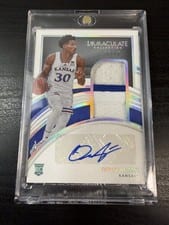 2022 Panini Immaculate Collection Collegiate Rookie Patch Autographs Ochai Agbaji #39 card