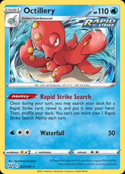 Battle Styles Octillery #37 card