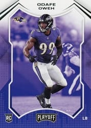 2021 Panini Playoff Base Set Odafe Oweh #255 card