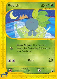 Aquapolis Oddish #97 card