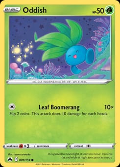 Crown Zenith Oddish #1 card