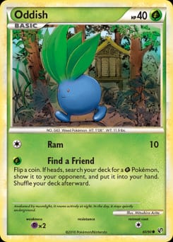2010 HS—Undaunted Oddish #60 card