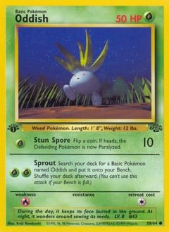 1999 Jungle Oddish #58 card