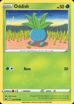 Lost Origin Oddish #1 card