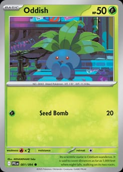 Phantasmal Flames Oddish #1 card