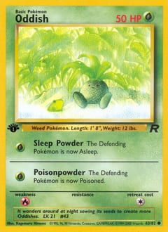 Team Rocket Oddish #63 card