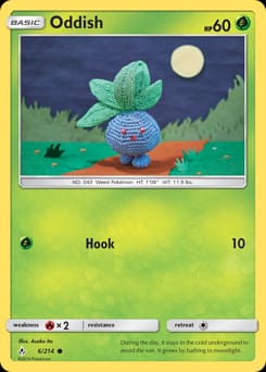 Unbroken Bonds Oddish #6 card