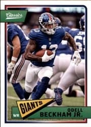 2018 Panini Classics Base Set Odell Beckham Jr #66 card