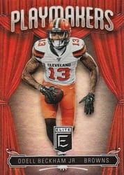 2019 Donruss Elite Playmakers Odell Beckham Jr. #PM-4 card
