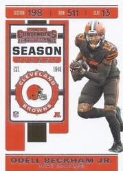 2019 Panini Contenders Base Set Odell Beckham Jr #20 card