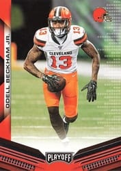 2019 Panini Playoff Base Set Odell Beckham Jr #37 card