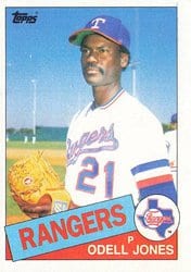 1985 Topps Base Set Odell Jones #29 card