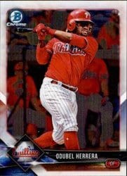 2018 Bowman Chrome Base Set Odubel Herrera #28 card