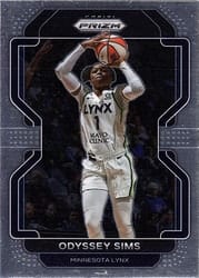 2022 Panini Prizm WNBA Base Set Odyssey Sims #102 card