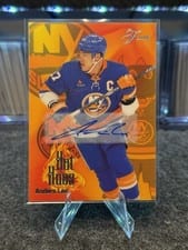 2025-26 Flair Hot Hues Autographs OF 32 Anders Lee #18 card