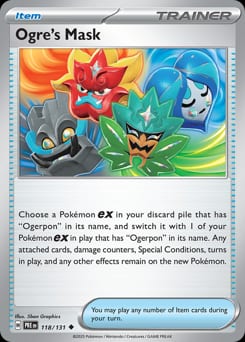 Prismatic Evolutions Ogre's Mask #118 card